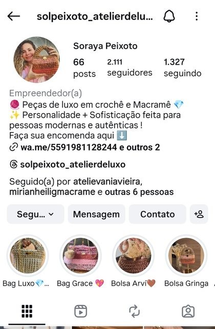 Perfil real da Soraya, aluna